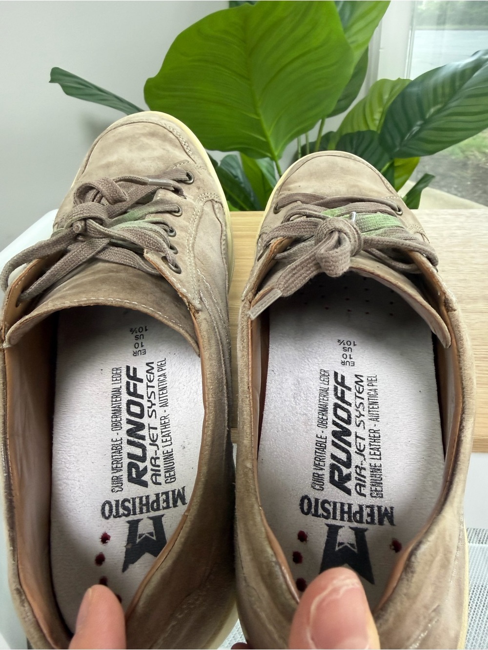 MEPHISTO Men's Rodrigo Suede Casual Sneakers in Taupe Sz 10.5 - Picture 7 of 7